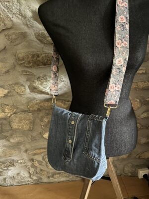 Sac bandoulière jeans