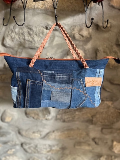 Petit sac jeans de récup