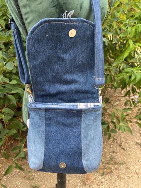 Sac bandoulière jeans – Image 2